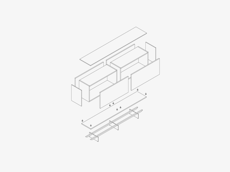 <strong>Base</strong>

The Wallover module that<strong> features a 6 or 14 mm finished top and sides</strong>.

Floor mounted, suspended, in the centre of the room. Drawer, flap door or swing door. <strong>The Base has been designed down to the millimetre</strong> and accommodates all the System’s finishes. When Kera covers it, it becomes a monolith that hides unexpected functionalities.