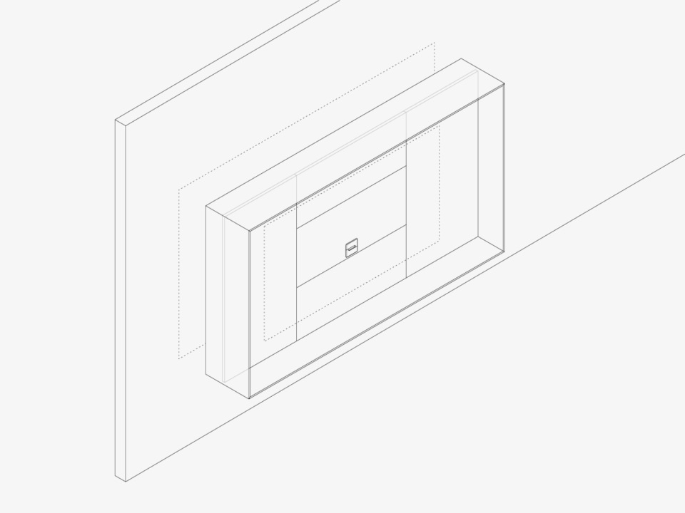 <strong>TV Frame</strong>

It is the module tha<strong>t frames the TV and gives it a new aesthetic direction</strong>.

Allows cables to be routed, hidden from view. Led lighting enhances the finish of the back panel.